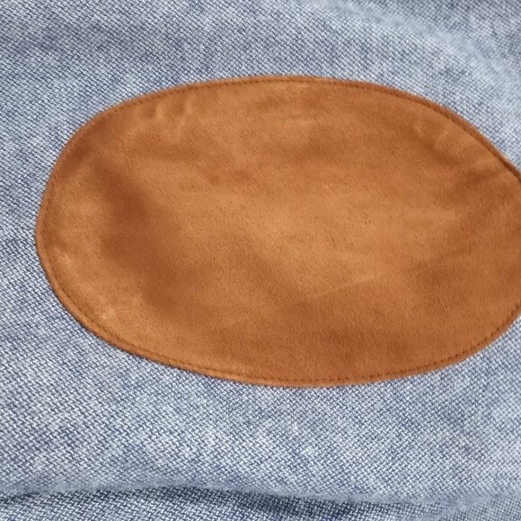 H&M SMART CASUAL SINGLE BREAST JACK WITH BROWN PATCH ELBOWS MEN SIZE XL - Picture 3 of 9